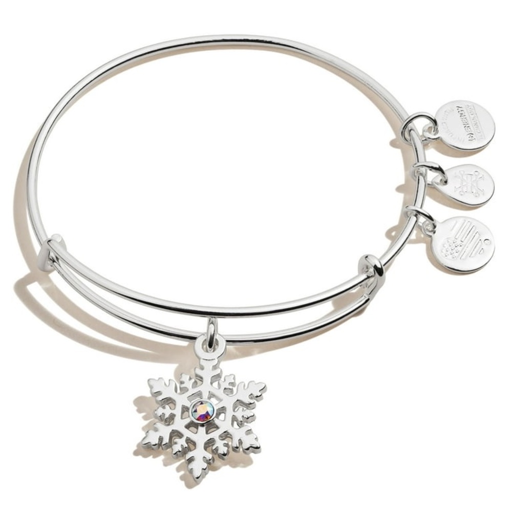 Alex and Ani Crystal Infusion Snowflake Bangle